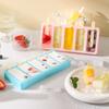 Eisform, Stapelbarer Eis am Stiel Hersteller mit Deckel, BPA-Freie Leicht zu Lösende Plastik Eis am Stiel Form für Selbstgemachten Joghurt