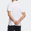 Adidas Solid Color Sports Casual Short Sleeve Polo Shirt Men Tops White GN0810
