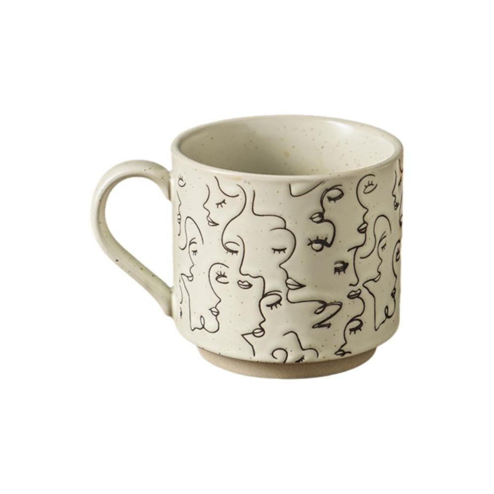High Temperature Resistant Ceramic Coffee Mug Hand-painted Milk Drinking Cup Household Drinking