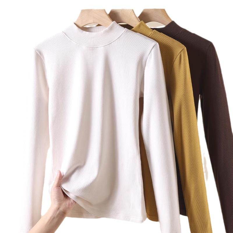 Damen Thermisches Halbrollkragenshirt: Herbst/Winter Unterwäsche für Wärme