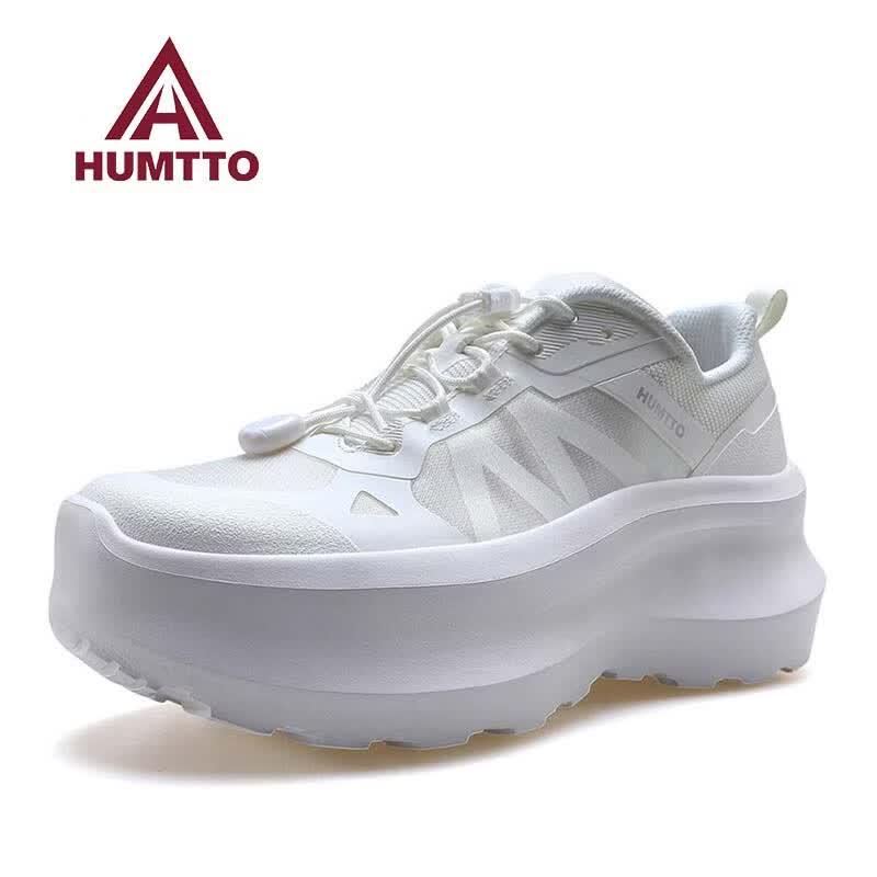 HUMTTO Women s Breathable Mesh Platform Casual Sports Shoes 41 белый