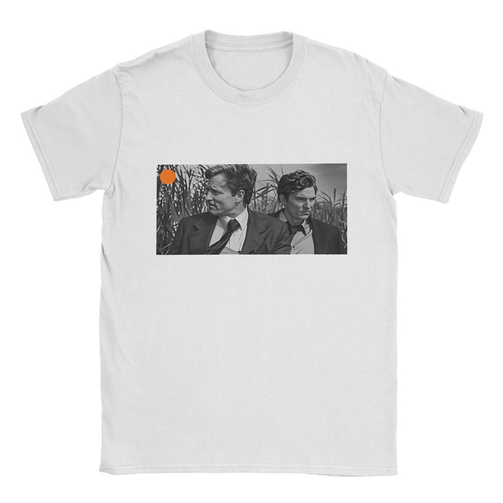 T-shirt Estive True Detective Rust Cohle Marty Hart Hippie 100% Cotone per Uomo Y2K Retro Pattern Manica Corta
