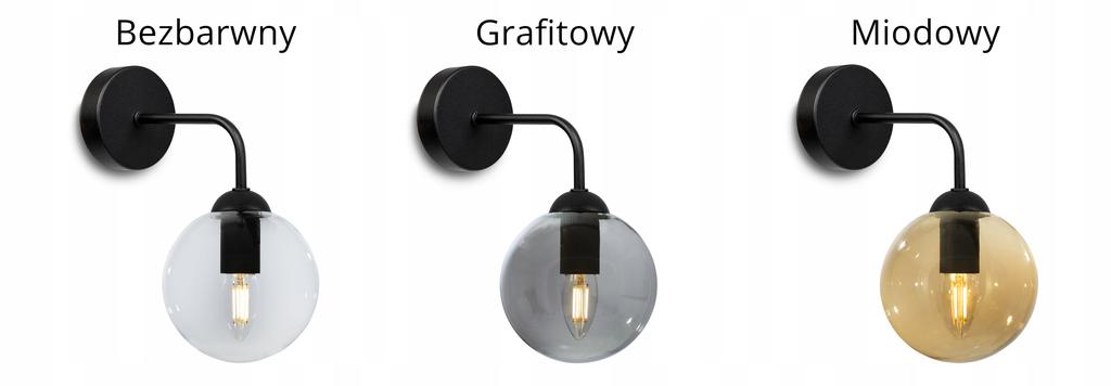 ELEGANT GLASS BALL WALL LAMP SELECTION LED