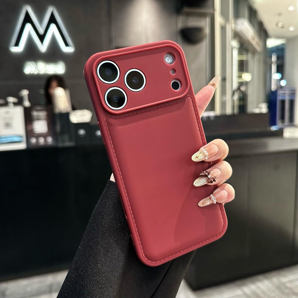 Luxury Solid Silicone Soft Shockproof Phone Case for iPhone 17 16 15 14 13 Pro Max Bumper Armor Candy Bright Color Airbag Cover