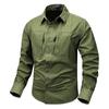 Men's 26 Styles Long-Sleeve Military Cotton Workwear Shirt