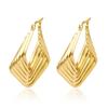 Direct supply multi-layer stainless steel earrings women's trend light luxury versatile earrings plated 18k earrings fashion