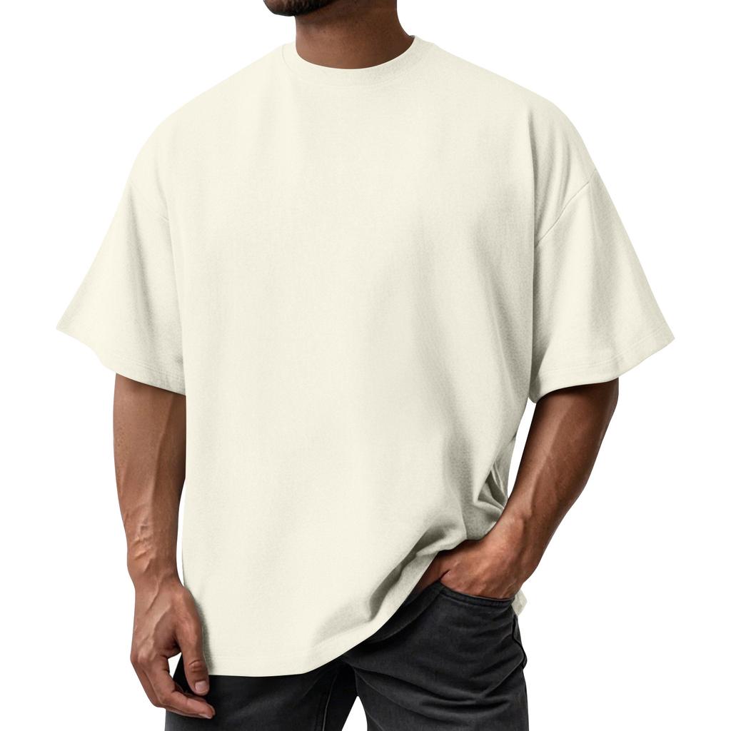 Herr sommarfärg kvalitet T-shirt kortärmad design tredimensionell topp