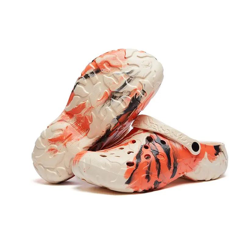 Camouflage Sandals Man Travel Shoes Beach Anti-slip Sabot Soft Pvc Trend 2025 Clappers Elegant Y2k Fun Slippers for Men