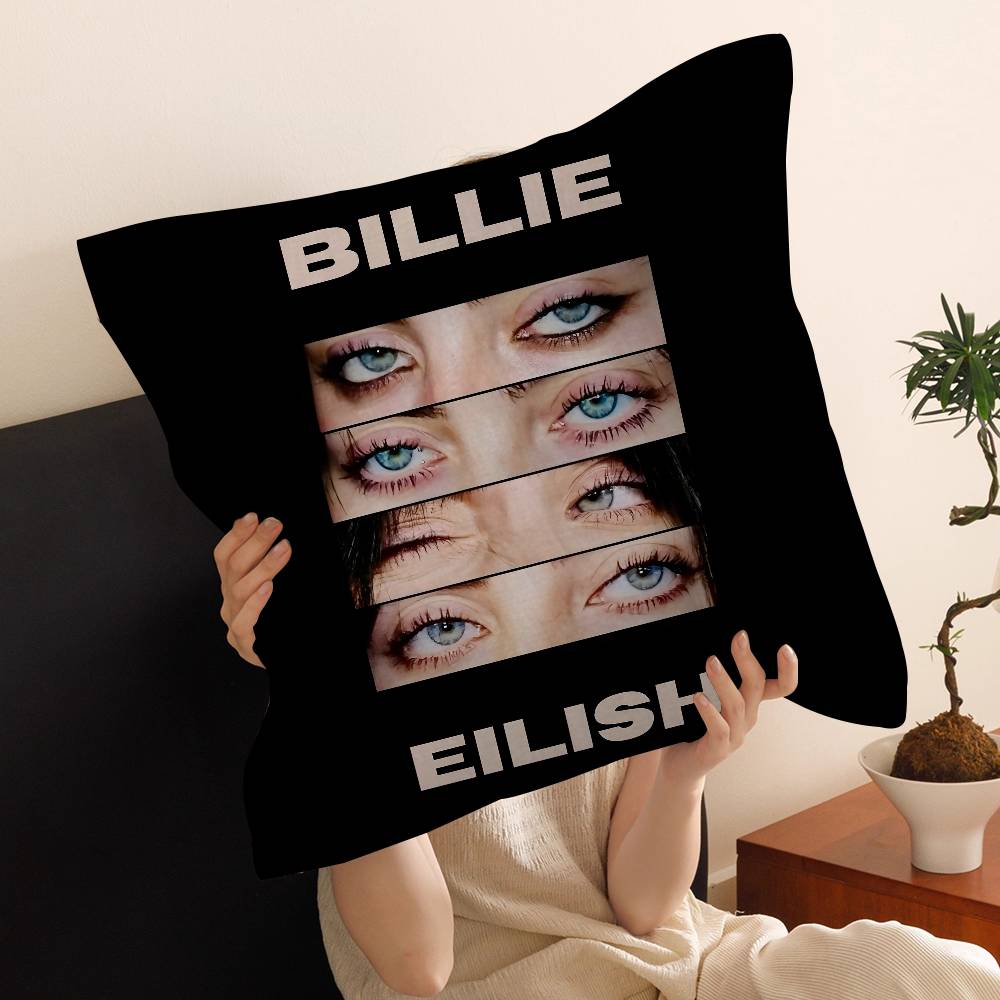 Hot Singer B-Billie E-Eilish Maple Design Cushion Cover Happy Autumn Harvest decor Holiday Decorati Pillow Cover