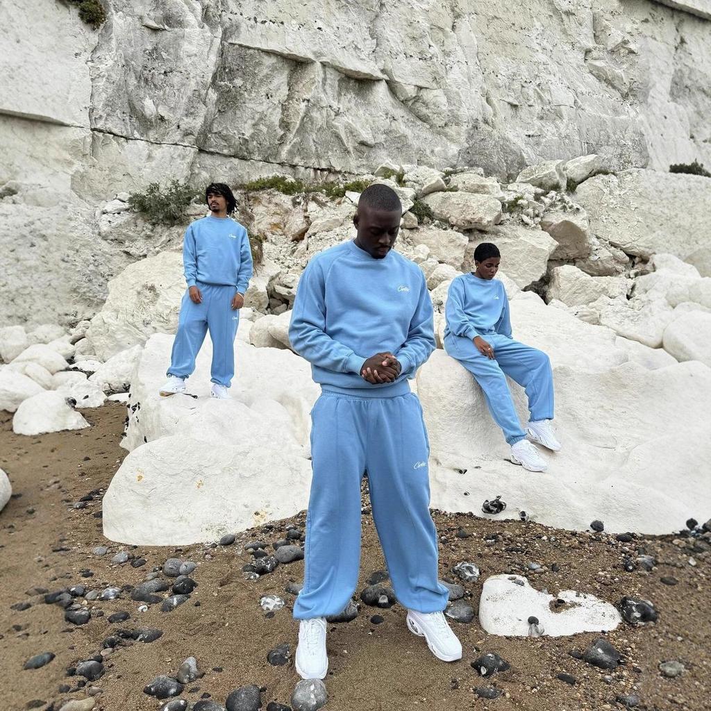 Bluza z kapturem Corteiz Unisex Casual z długim rękawem i okrągłym dekoltem z haftowanym logo