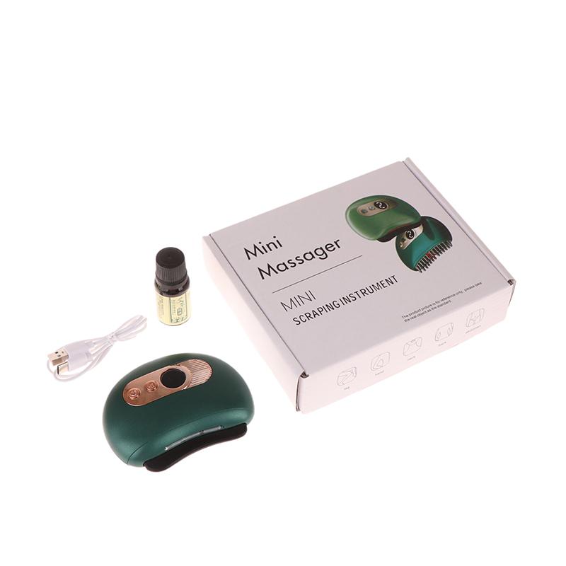 USB Electric Guasha Massager with Hot Stone Heating Vibration Facial Lifting Gua Sha Tool for Neck Back Face Skin Scraping Board