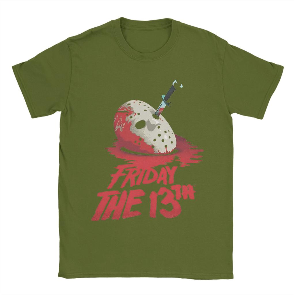 Jason Voorhees Friday 13th Horror T Shirt Men Women Cotton Vintage TShirt Crew Neck  Tee Shirt Short Sleeve Clothes Plus Size