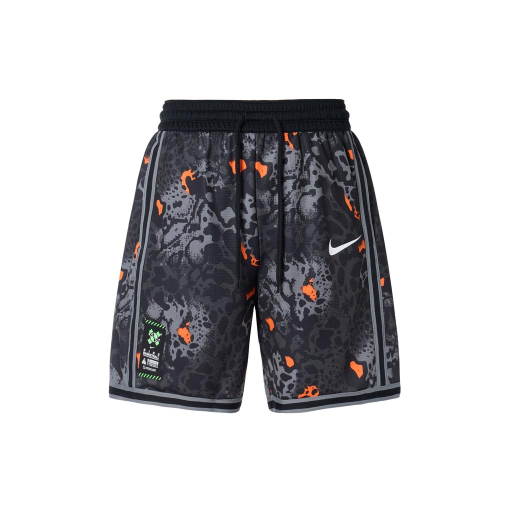 Nike Logo Basketball Sports Training Casual Straight Shorts Men Bottoms Black FQ0352-010