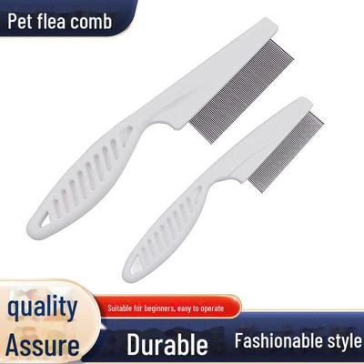 Pet Hair and Flea Comb - Fine Tooth Lice Remover for Grooming and Cleaning