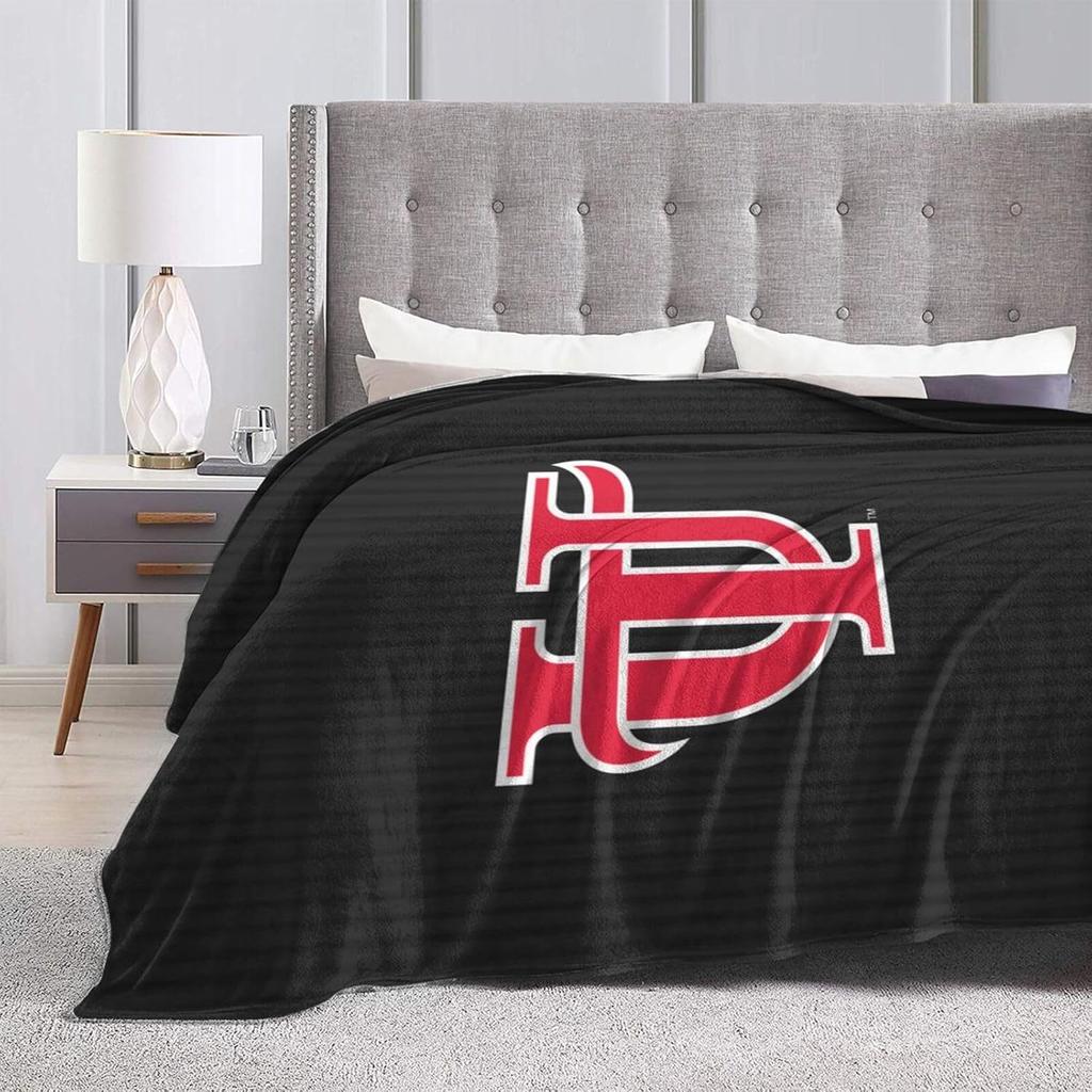 University of Tampa Fleece Blanket, Very Soft Microfiber Flannel Blanket for Couch Warm and Cozy for All Seasons