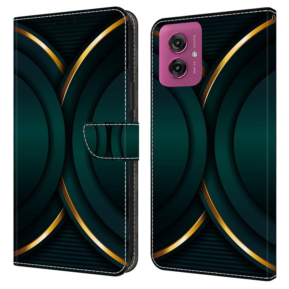 For Motorola Moto G55 5G Case 3D Pattern PU Leather Wallet Phone Cover with Stand