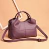 Johnature Borsa da donna in morbida pelle di moda Borse a tracolla a tracolla di grande capacità Borsa di lusso Borsa casual in tinta unita