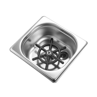 Built In Glass Rinser for Kitchen Sink Stainless Steel Bottle Washer Automatic Multi Hole Spraying Cup Washer for Sink