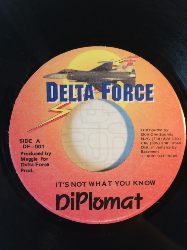 

7inch Record DIPLOMAT Its Not What You Know DF001 Delta Force 1995 Jamaica Reggae Ska Dub Used