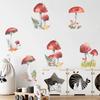 Cartoon Wall Stickers Fairy Forest Mushroom Plant Wall Sticker Decal Kids Room Nursery Art Mural For Home Bedroom Decoration