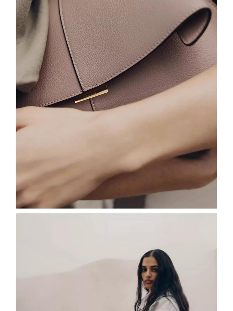 Bolso de Mano Polène Smiley de Cuero - Elegante Versátil Bolso de Hombro y de Mano