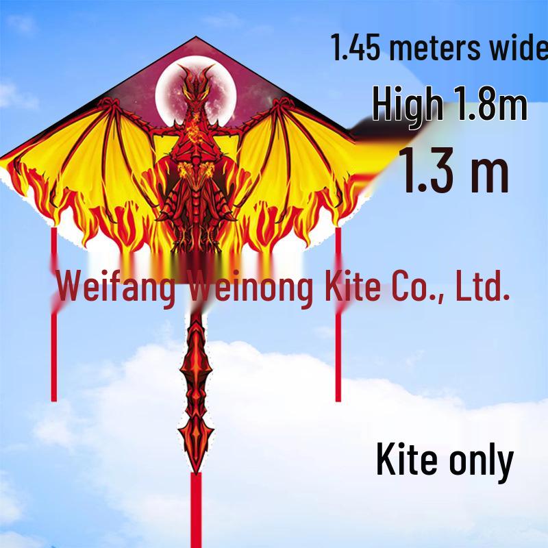 Weifang Pterodactyl Cartoon Kite for Kids - Easy to Fly in Light Breeze, Free Shipping