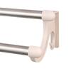 Double Towel Bar Plastic Stainless Steel Bath Towel Rack for Bathroom Double Towel Holder Wall Mount Towel Hanger