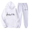New European and American Spring and Autumn Women's Sports Sweater Set Fashion Casual Sweater Sweatpants Set Hoodie Women