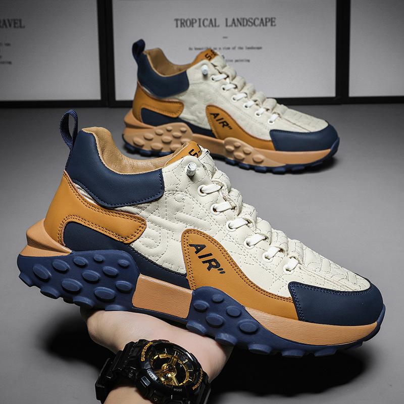 

Модные мужские повседневные кроссовки Модель Толстая подошва Удобные мужские кроссовки Дышащие Легкие Мужская обувь Zapatillas De Hombre 39 хаки