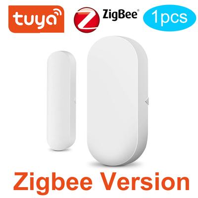 Tuya Smart WiFi/Zigbee Door Sensor Door Open / Closed Detectors Wifi Home Alarm Compatible With Alexa Google Home Smart Life App