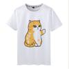 2026 Summer Cute Cat Black and White Japanesestyle Doting Owners Orange Cat Cat Student ShortSleeved TShirt