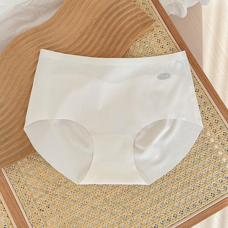Thin Underwear Women Comfortable Breathable Girls No Trace Matching Color Middle Waist Antibacterial Briefs
