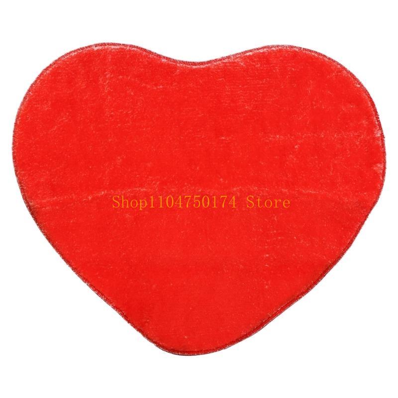 Heart Shaped Rug Lip Decorative Floor Mat Shower Mat Nonslip Washable Doormat top sale