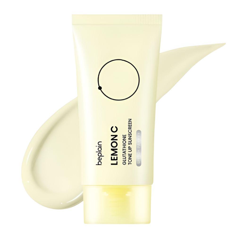 Beplain Lemon Seed Glutathione Tone-Up Sunscreen SPF50+ PA++++ Brightening UV Protection Sun Cream 50ml