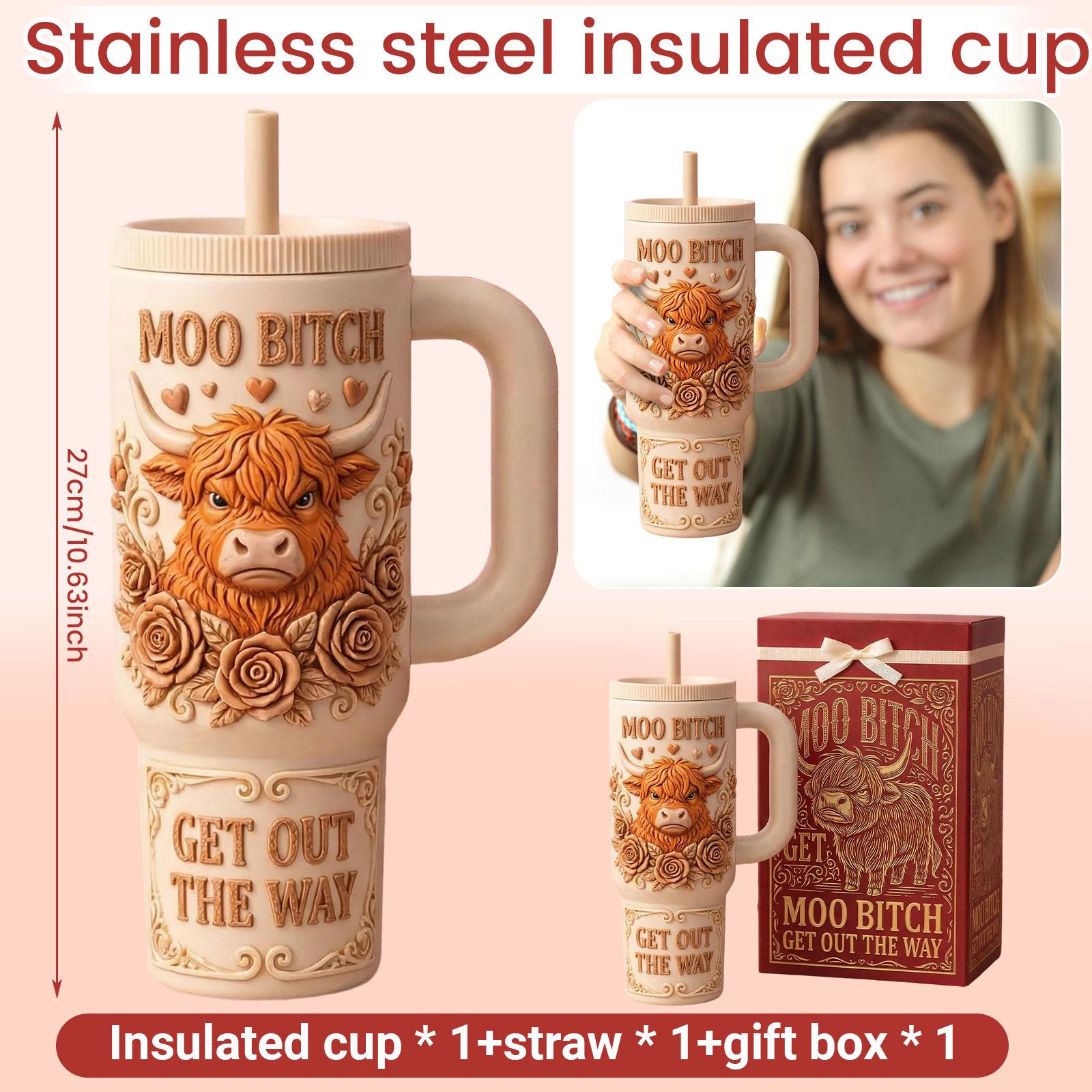 

Cattle Vacuum Flask (Stainless Steel Liner) — An Excellent Choice For Gifts And Souvenirs One Size