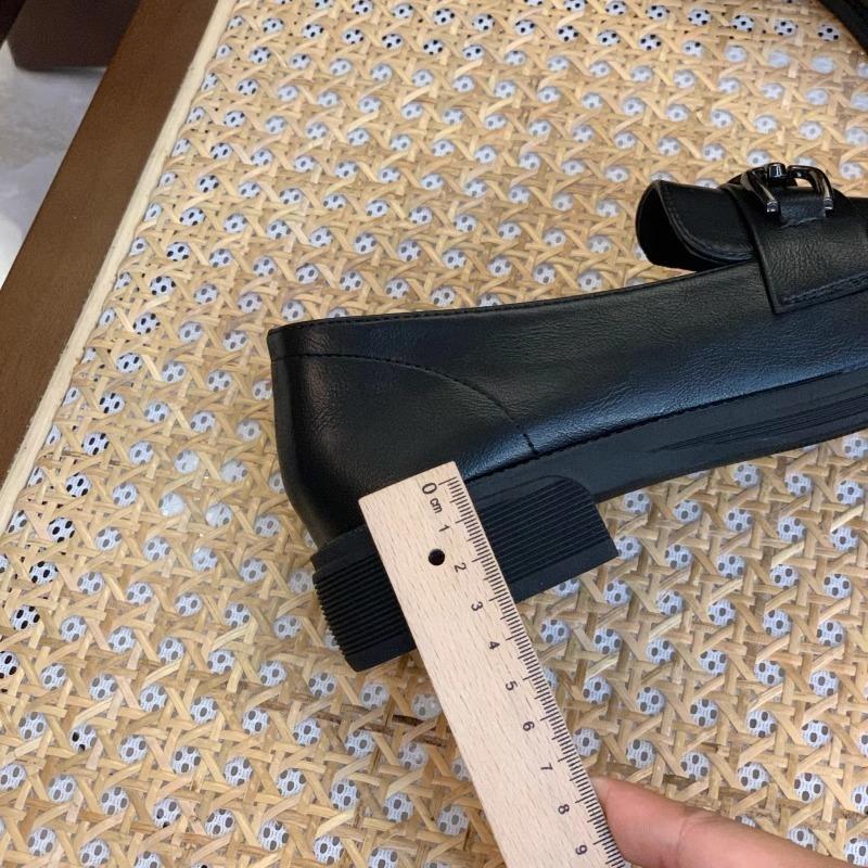 Leather women's shoes spring new small leather shoes one pedal lazy soft sole single shoes children