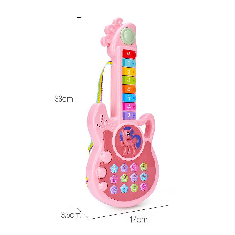New Three-mode Children's Electric Guitar Button Cartoon Toy Piano Children's Early Education Educational Toy Musical Instrument