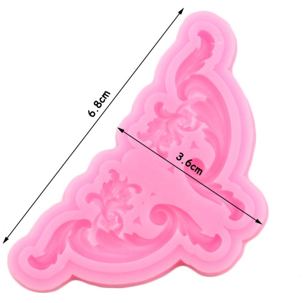 Moule en silicone en relief de fleurs pour décoration de gâteaux, bordures de gâteaux, moules à fondant, outils de décoration de gâteaux, moules à pâte à modeler au chocolat et à la pâte polymère