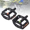 1 Pair Mountain Cycle Pedal Aluminum Alloy Non Slip Stable Flat Platform Pedal Replacement