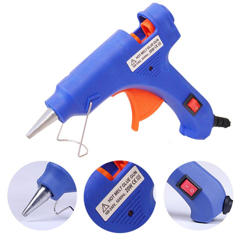 

20W Hot Glue Gun Household DIY Handwork Glue Tool Mini Portable Industrial Thermo Electric Repair Tool With Glue Sticks