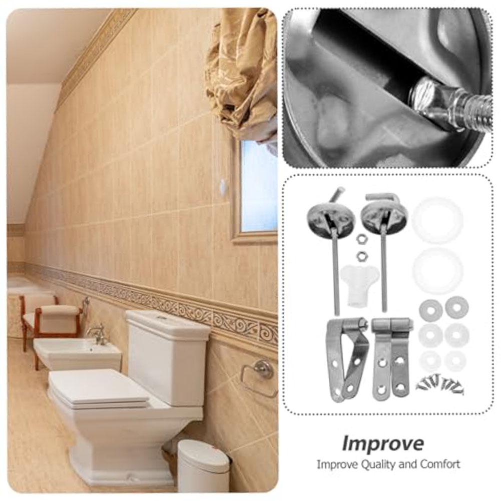 Easy Install Toilet Seat Kit Functional Bathroom Upgrade Easy Installation Kit Hotel Bathroom Accessories Enhanced Stability
