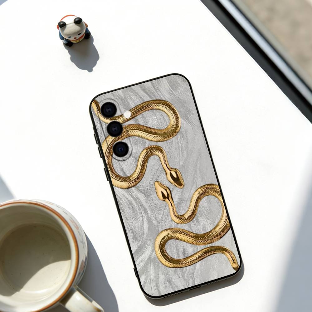 

Serpent Phone Case For Samsung Galaxy A73,A72,A71,A70,A53,A52,A51,Soft Black Cover Samsung a13 5g