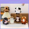 Giocattolo Antistress Animale di Peluche con Imbottitura in Cotone PP per Decorazione Scrivania d'Ufficio e Rilassamento