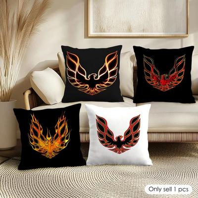 Golden P-Pontiac Cushion Cover Soft Short Plush Pillow Cover Smooth Cozy Texture Aesthetic Cushion Case Home Decor