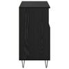 Sideboard Set of 3 Black Oak Effect 60 x 35 x 70 cm