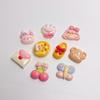 100Pcs/Lot Random Mixed Slime Charms Bear Rabbit Girl Head Shoes Butterfly Cherry Envelop Cabochons for Scrapbooking Crafts DIY