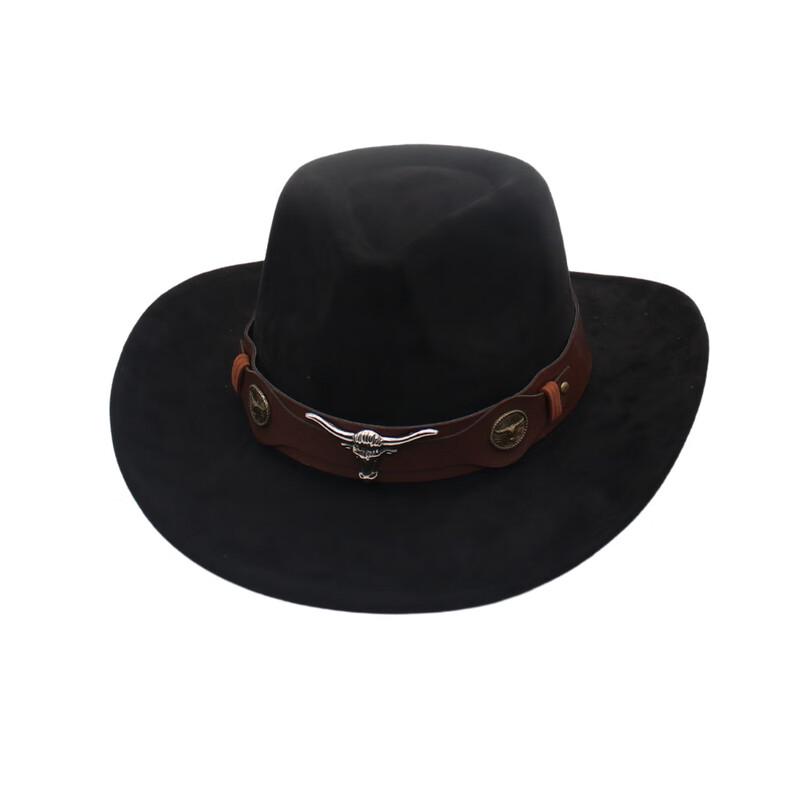 

Западная ковбойская шляпа с тибетским украшением в виде головы яка One Size