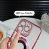 Magnetic Plating Glitter Diamond Camera Lens Protector Bumper Phone Case With Stand For iPhone 17 16 15 Pro Max Samsung S25 S24 Clear Protective Cover