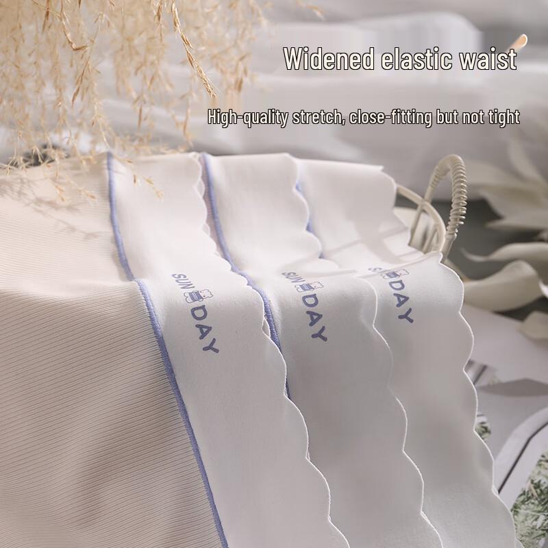 LANGSHA Women's Plus Size Ice Silk High-Waist Tummy Control Briefs (3-Pack)