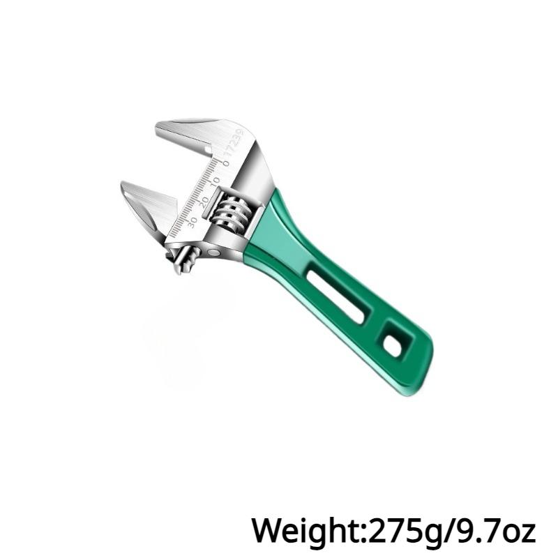

6/8 Inch Adjustable Wrench Mini Monkey Short Handle Spanner Material Laser Scale Rubber Wrapped Key